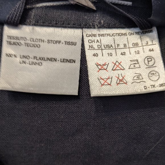 Weekend by Max Mara Linen Blouse Jacket & Pant Trousers Set Size 10 - Picture 9 of 14